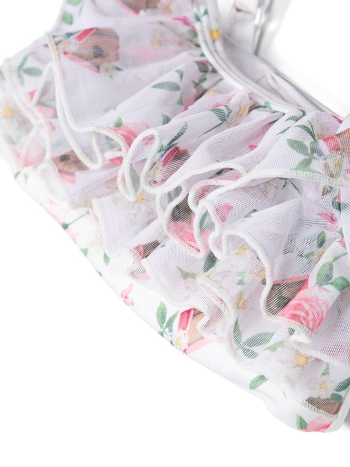 Bikini bianco/multicolor neonata