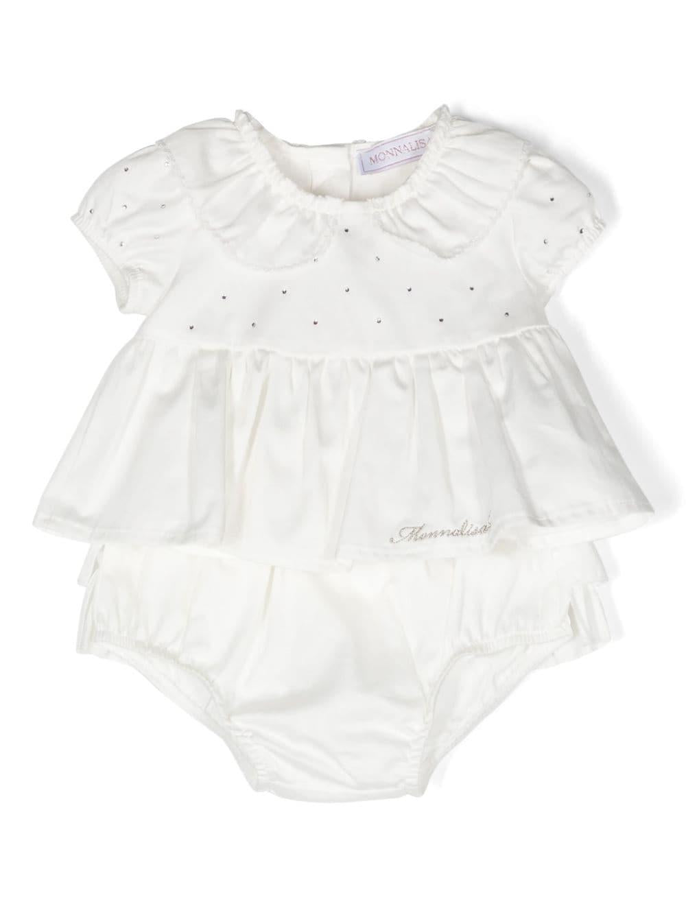 Set bianco neonata 35C5063017 0001 Monnalisa kids 