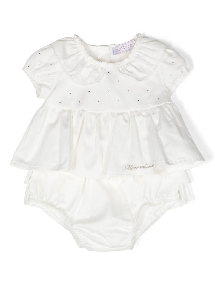 Set bianco neonata 35C5063017 0001 Monnalisa kids 