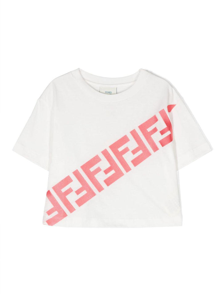 T-shirt bianca bambina