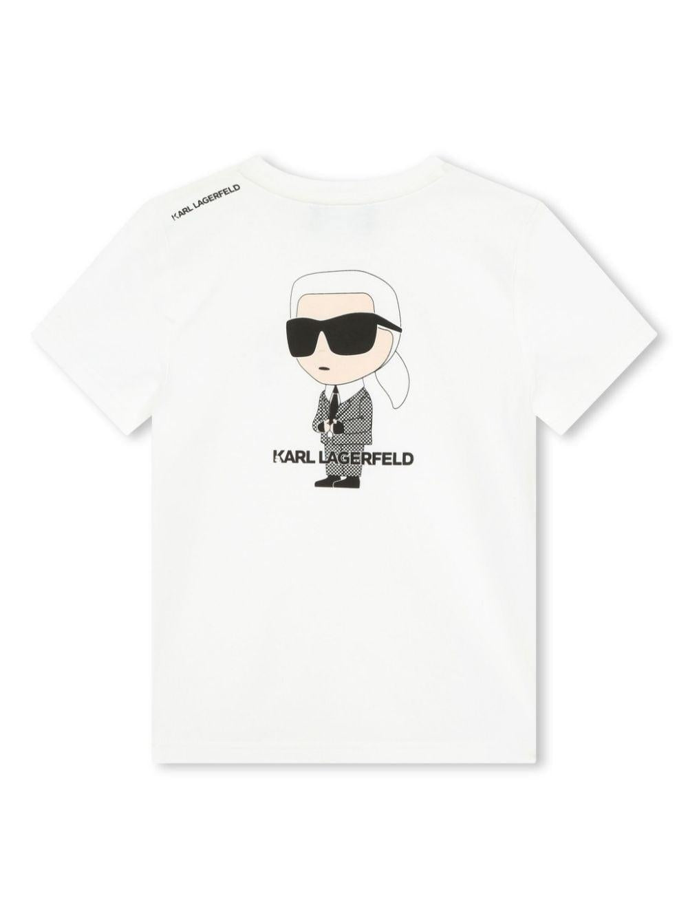 t-shirt bianca bambino Z30054 10P Karl lagerfeld kids 