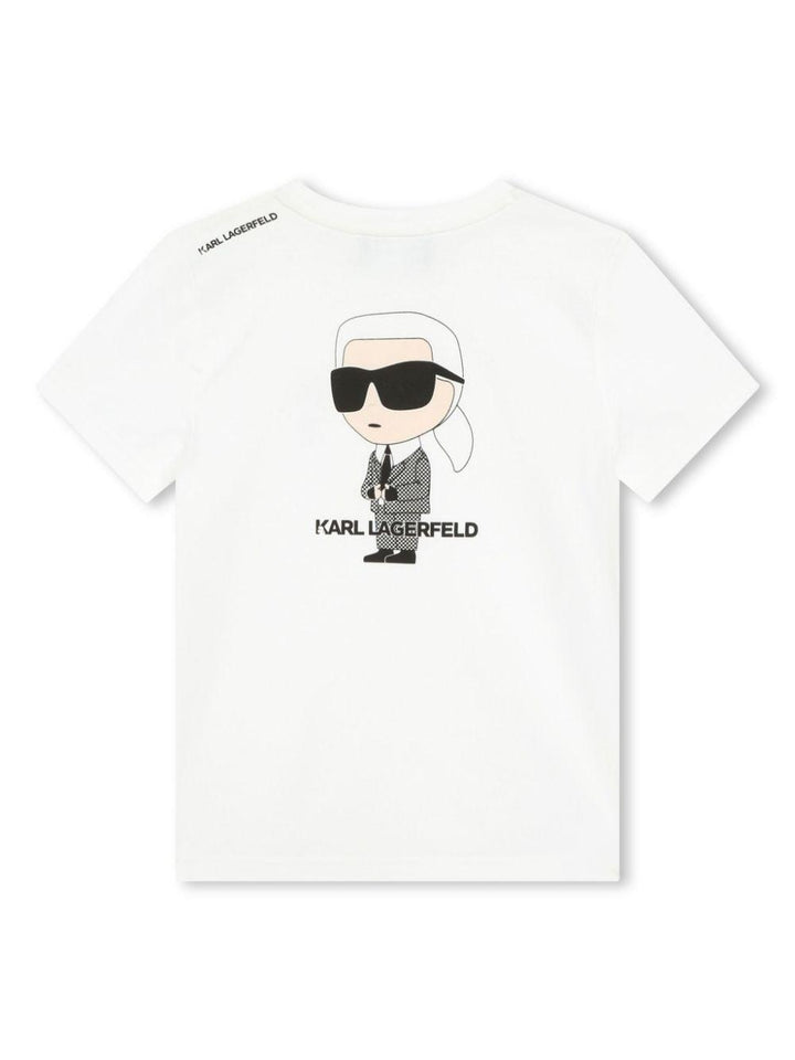 t-shirt bianca bambino Z30054 10P Karl lagerfeld kids 