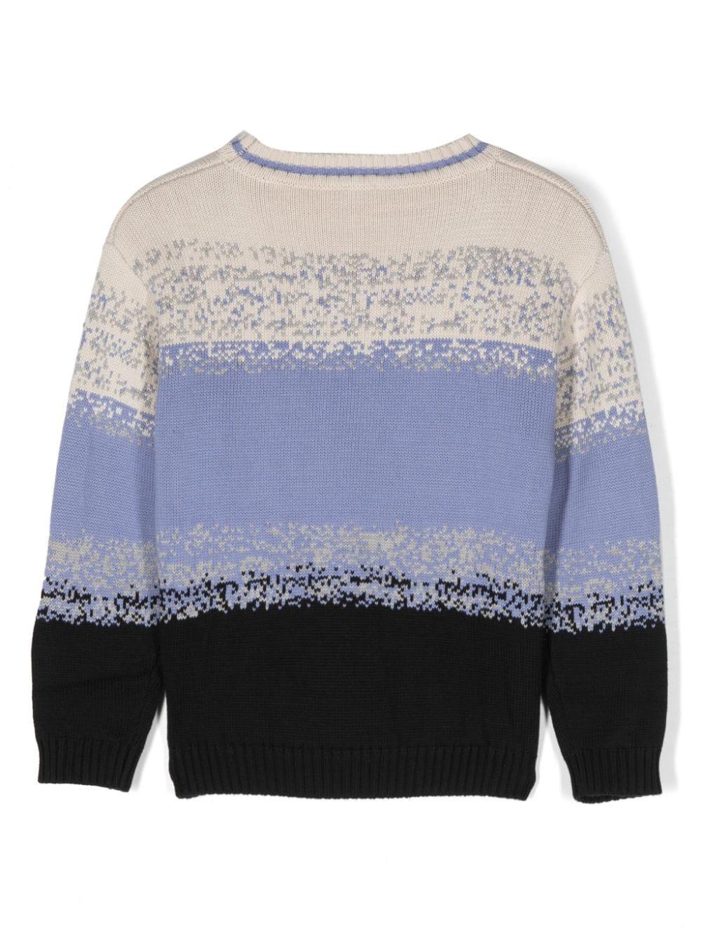Maglione multicolor unisex con logo