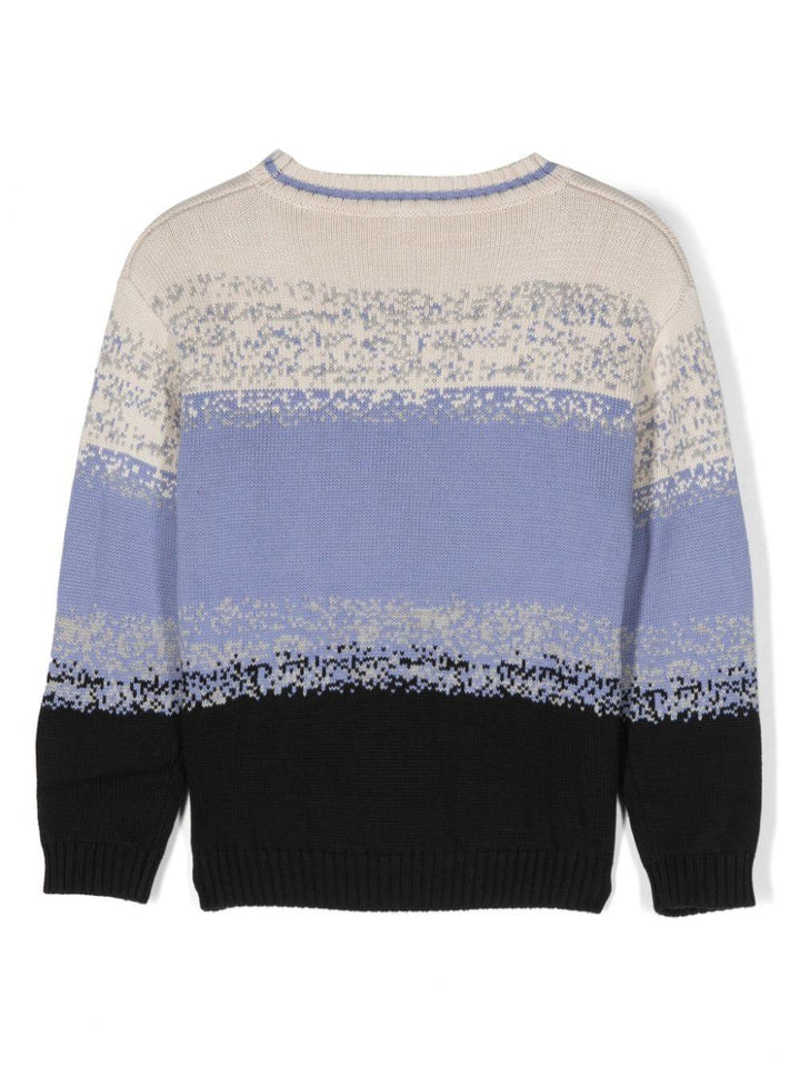 Maglione multicolor unisex con logo
