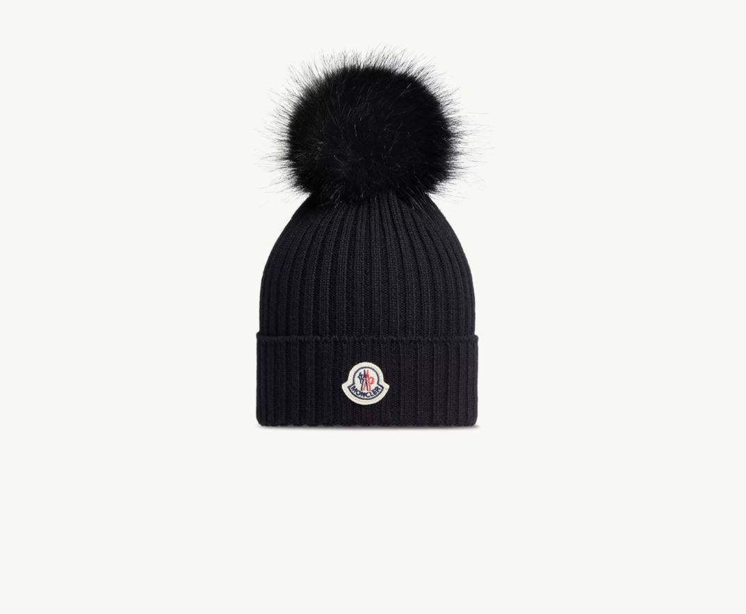 cappello nero bambino 3B00011M1131 999 Moncler Kids 
