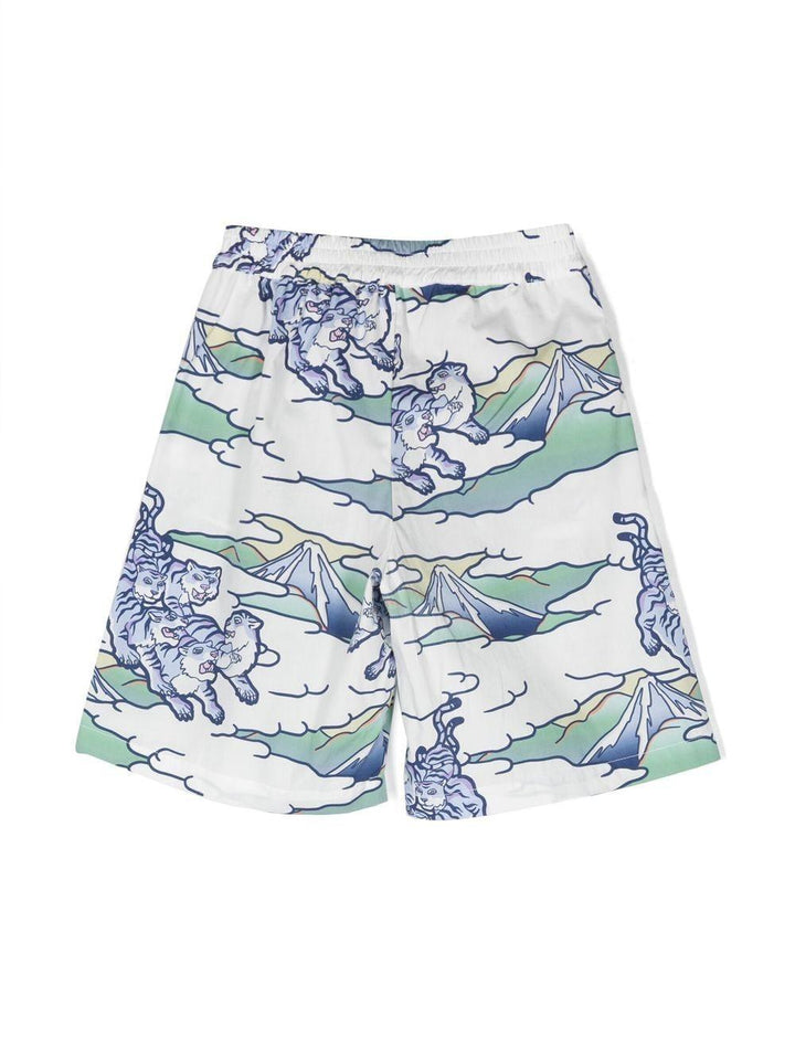 Shorts multicolor bambino K24305 791 KENZO KIDS 