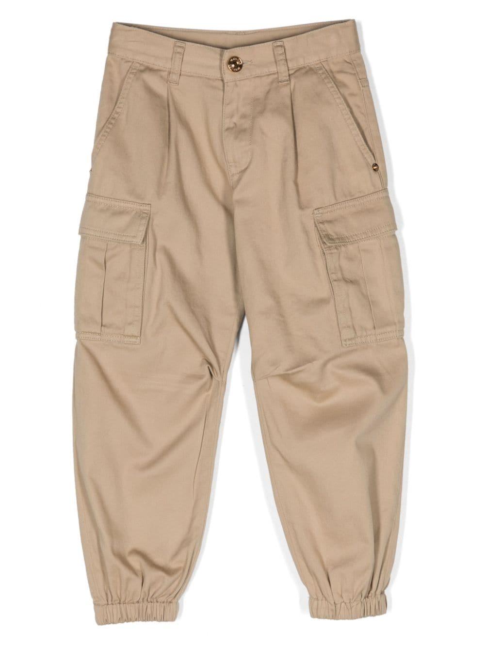 Pantaloni cargo beige bambina