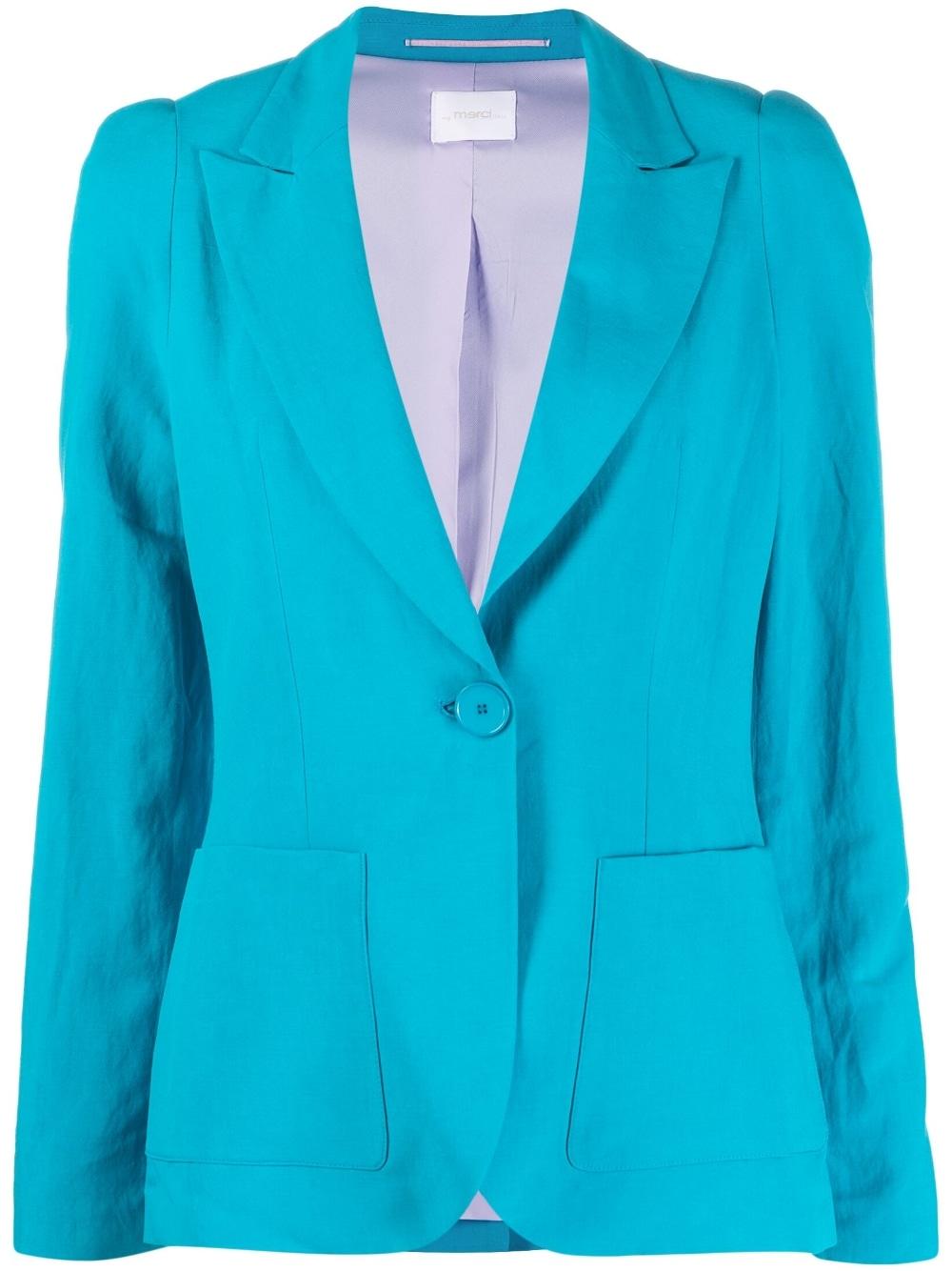 Blazer turchese donna