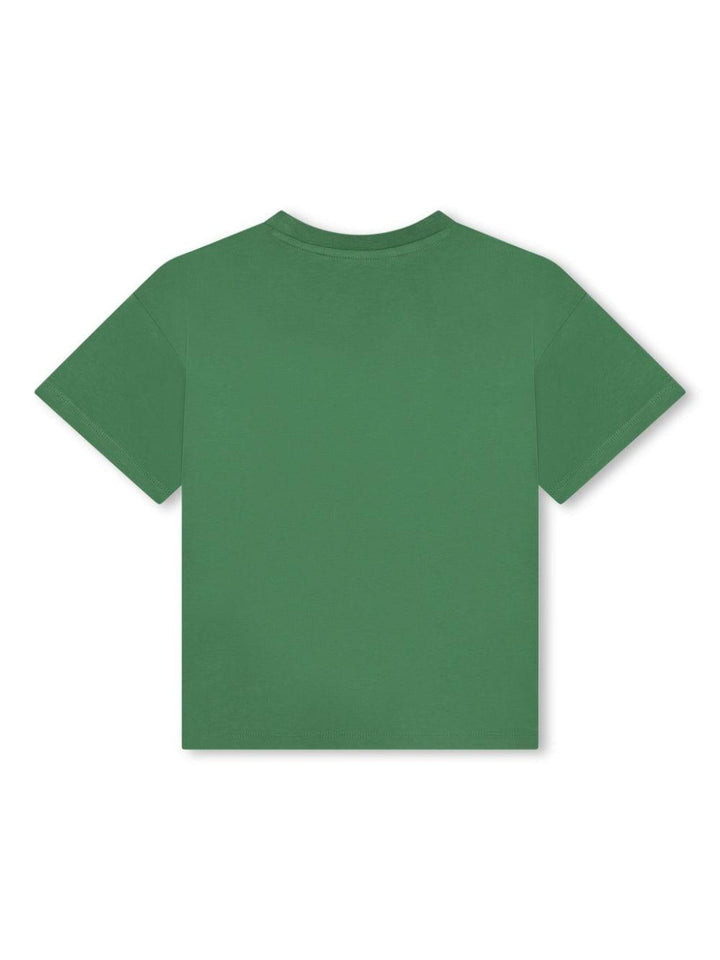 t-shirt verde bambino K60340 66F KENZO KIDS 