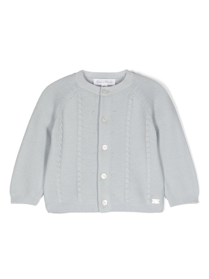 Cardigan grigio neonato