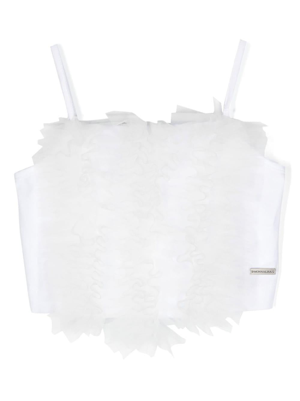 Top bianco bambina
