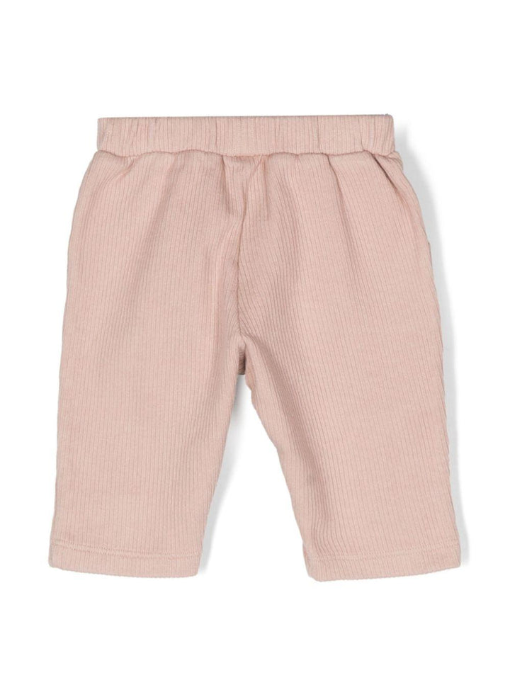 Pantalone rosa neonata con logo