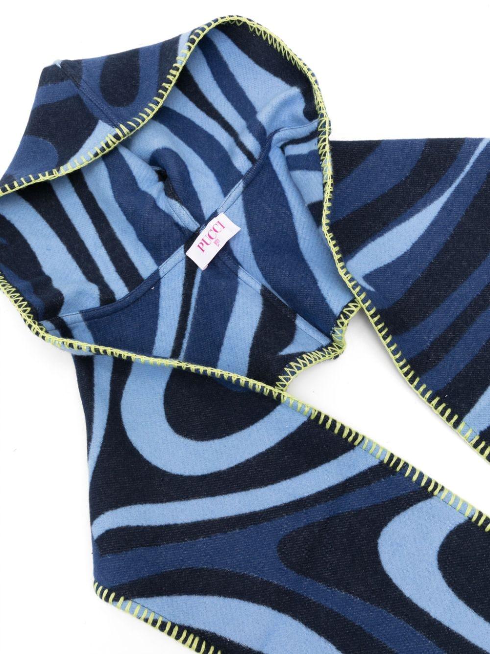 Sciarpa blu bambina