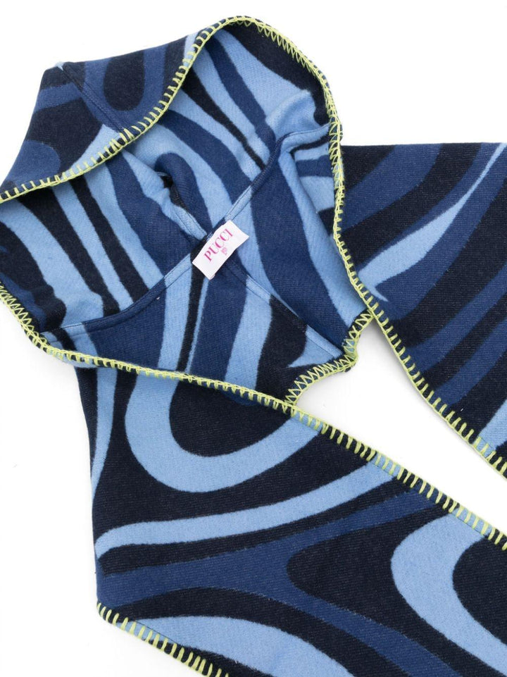 Sciarpa blu bambina