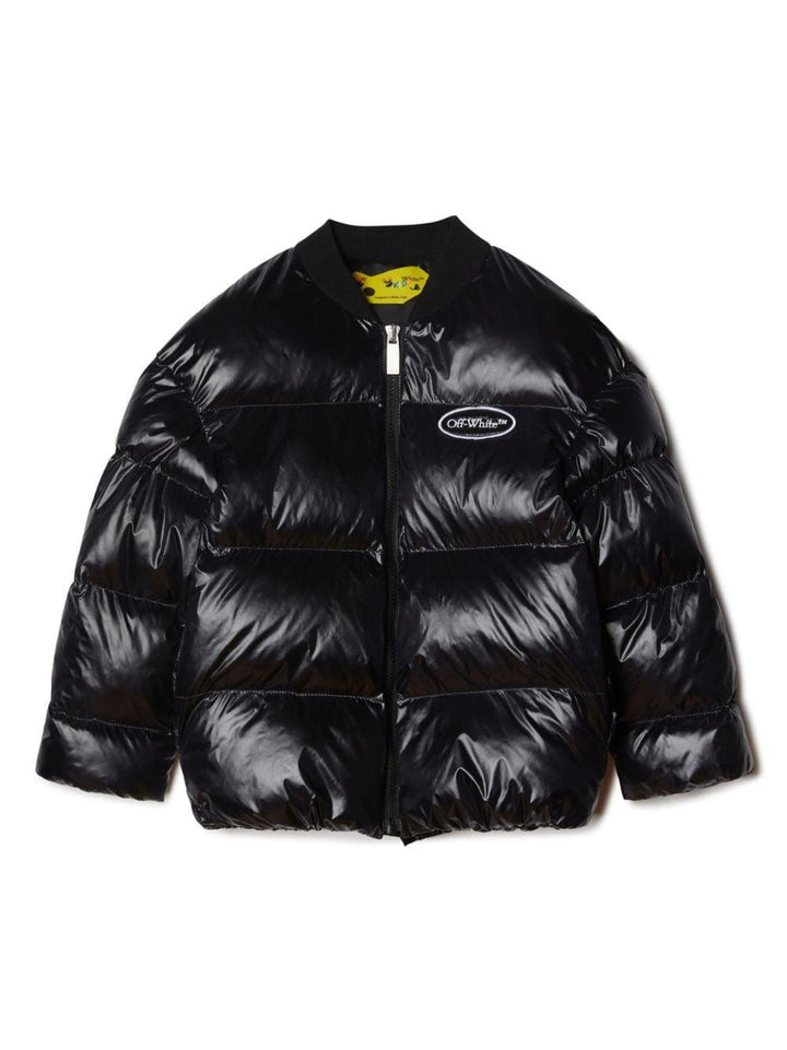Bomber nero bambino OBED003F23FAB001 1010 off-white kids 