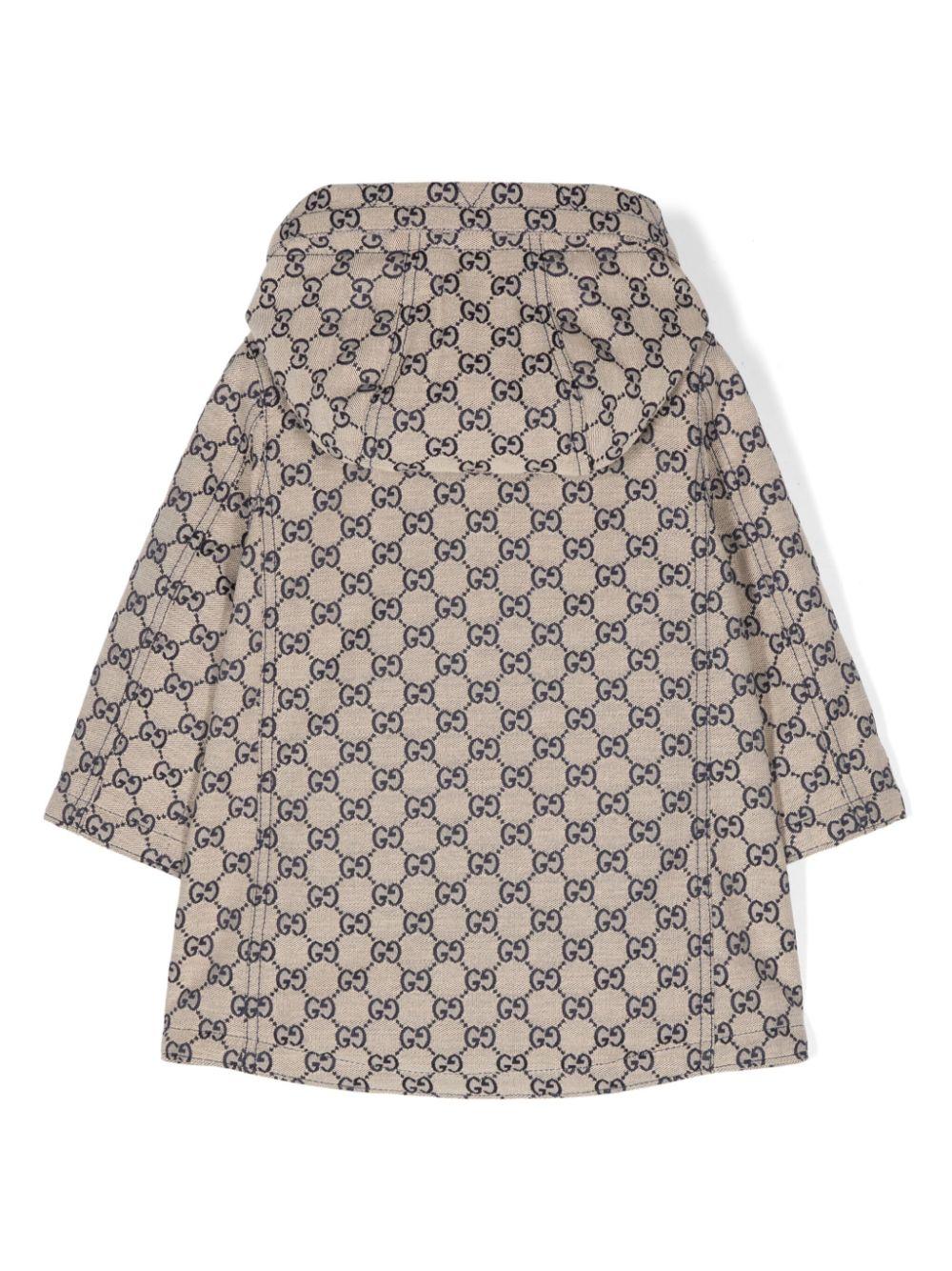 Piumino beige/blu neonato unisex