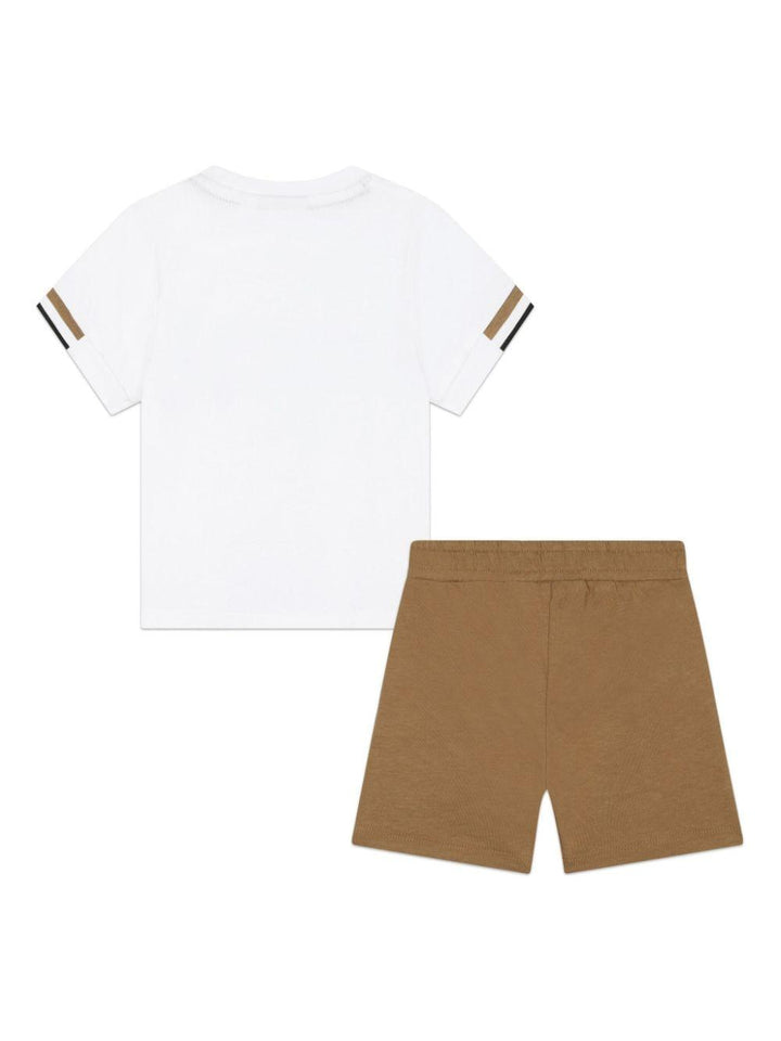 Set neonato bianco/marrone