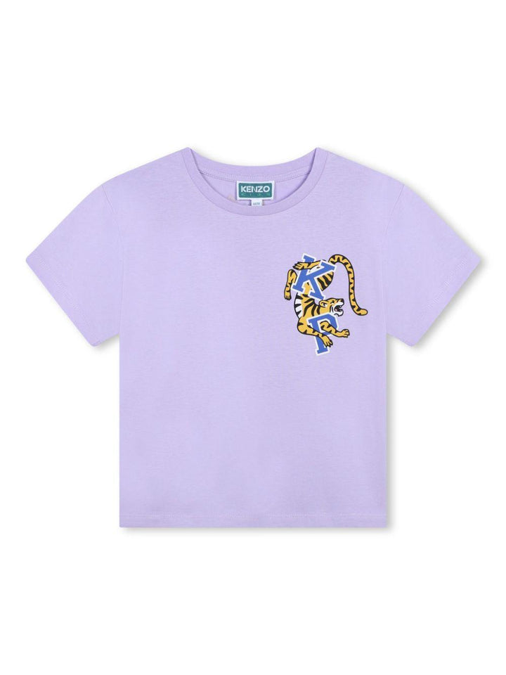 T-shirt lilla bambina