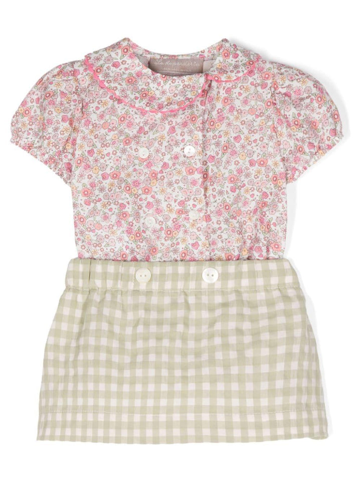 Set verde/multicolore neonata
