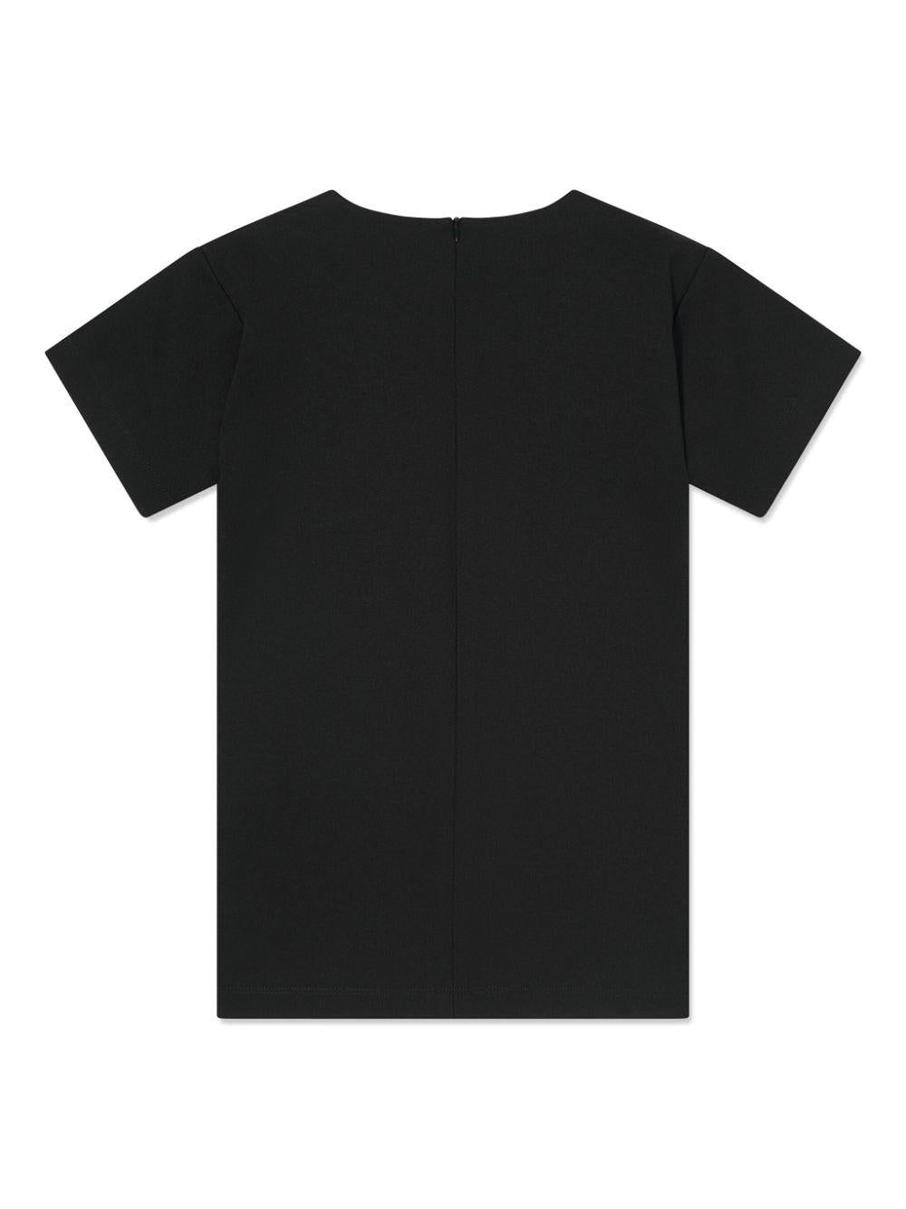 Abito nero/oro bambina HDV0ERLJA14 60100 MOSCHINO KIDS 