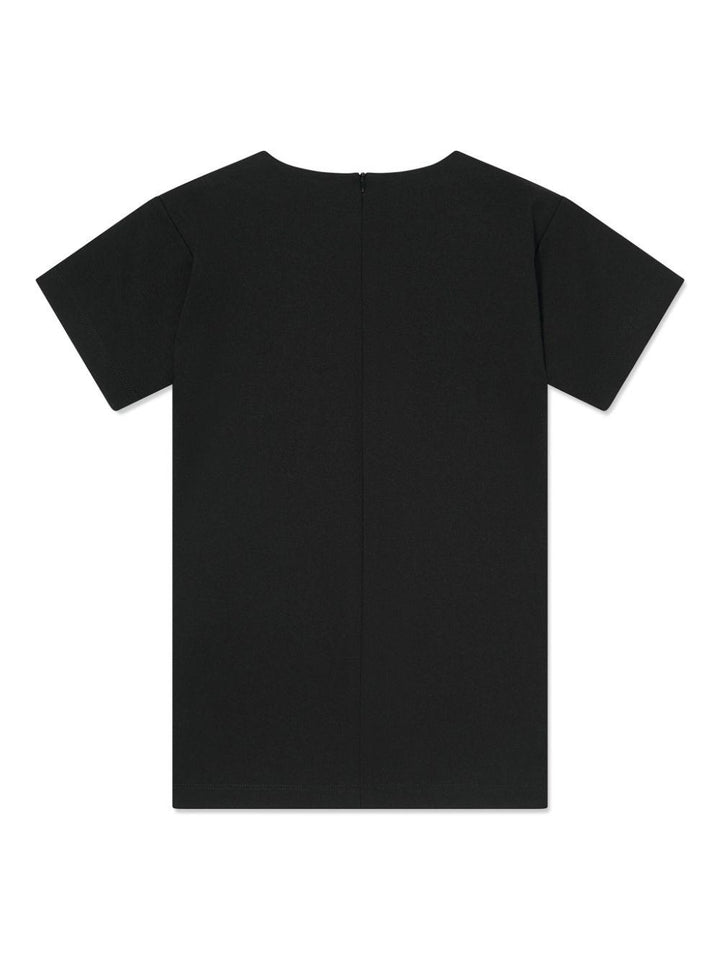 Abito nero/oro bambina HDV0ERLJA14 60100 MOSCHINO KIDS 