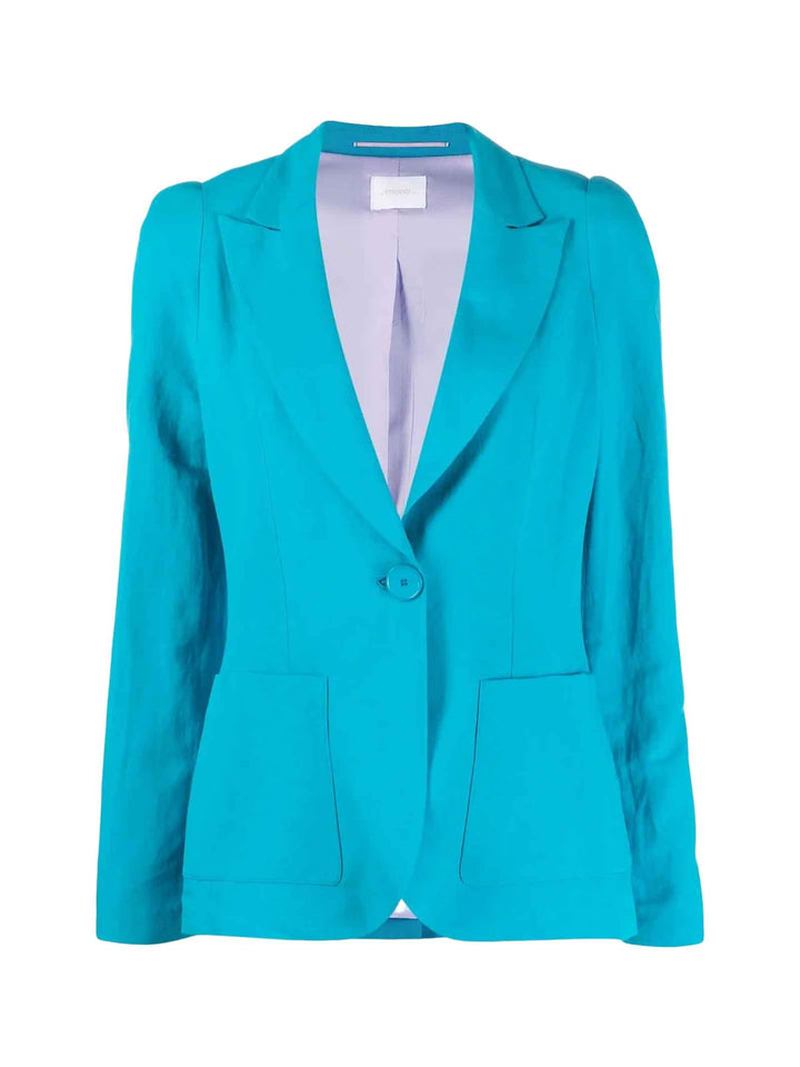 Blazer turchese donna