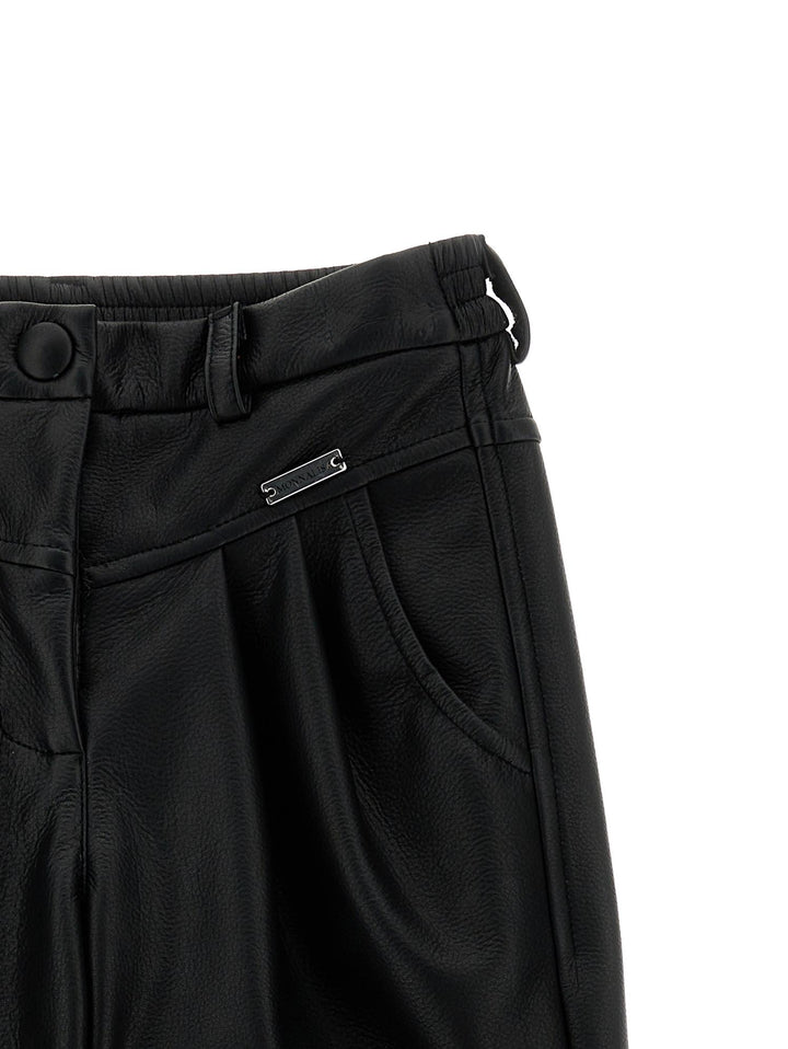 Pantaloni neri bambina con logo