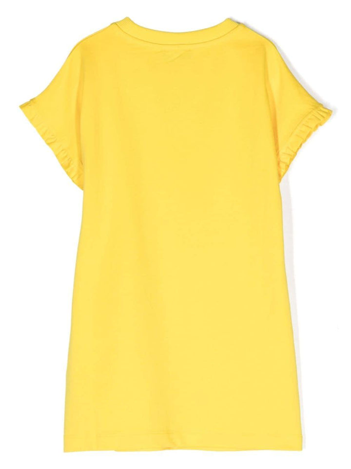 Abito bambina giallo HDV0F4LDA13 50162 MOSCHINO KIDS 