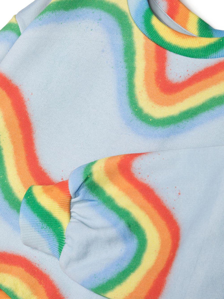 Felpa bambino azzurro/multicolore
