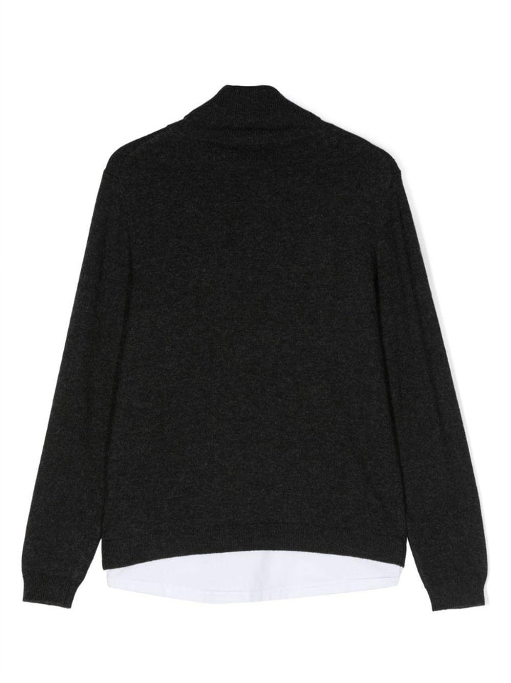 Maglione grigio antracite bambino