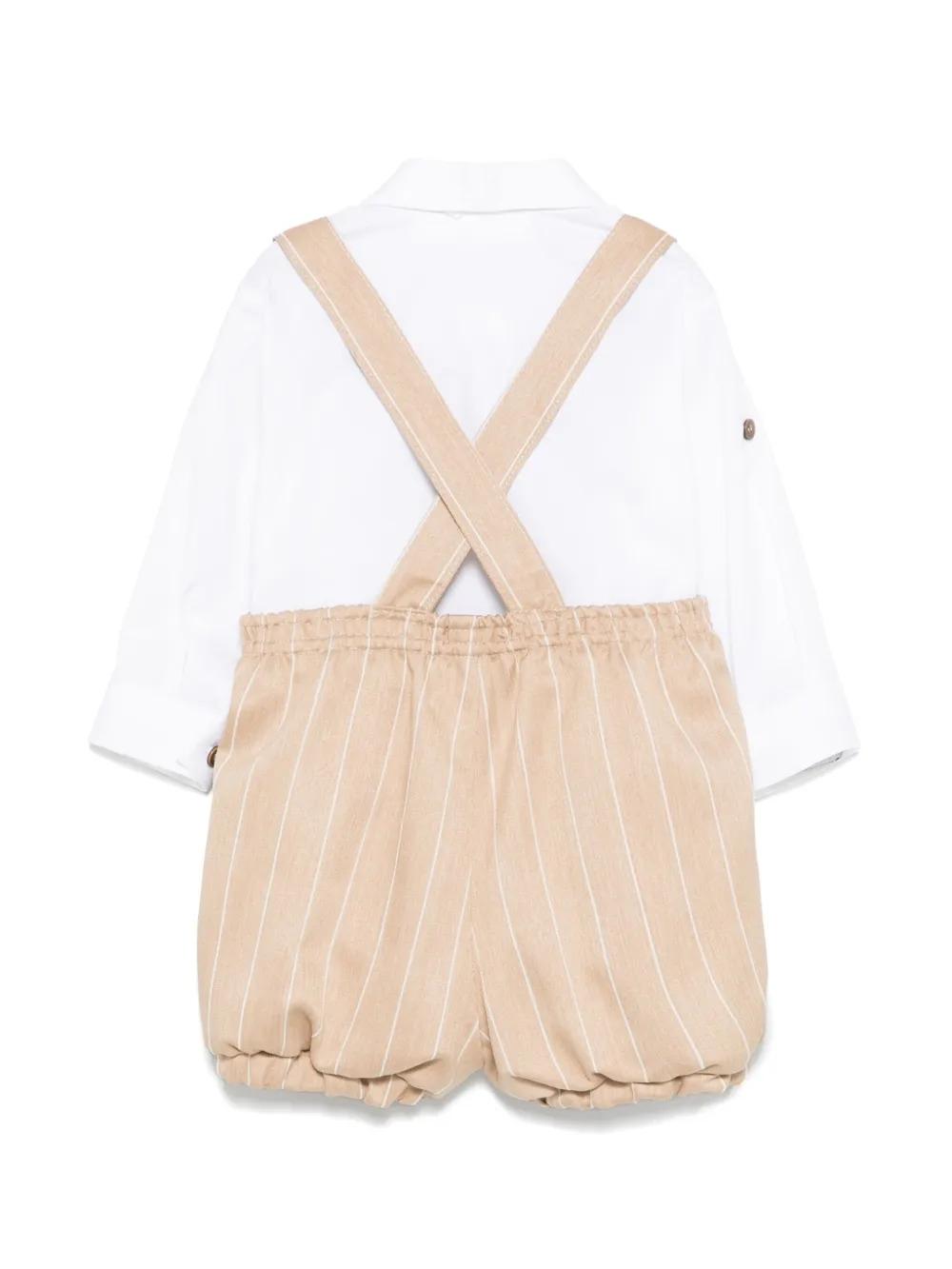 completo bianco/beige neonato
