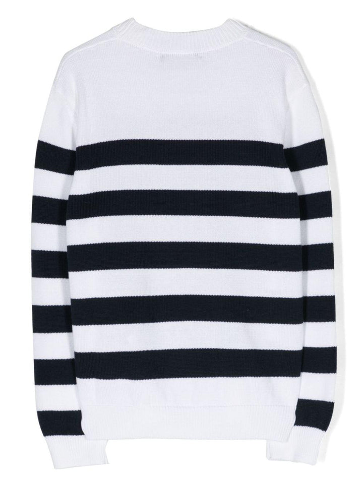 Maglione bianco/blu bambino