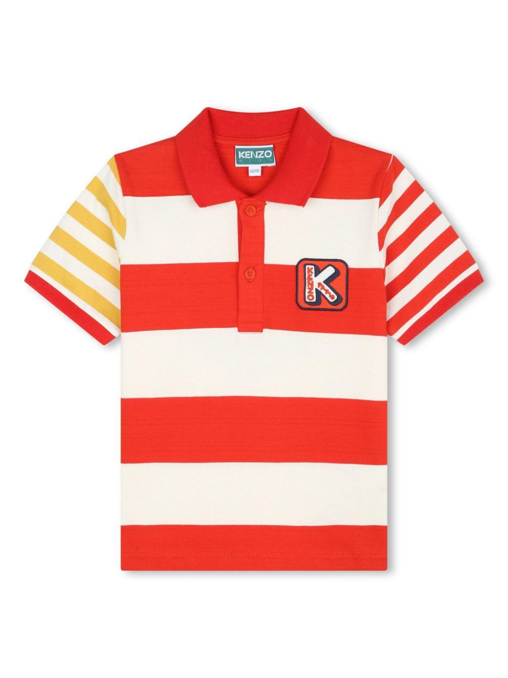 polo bianco/rosso bambino K60303 99A KENZO KIDS 