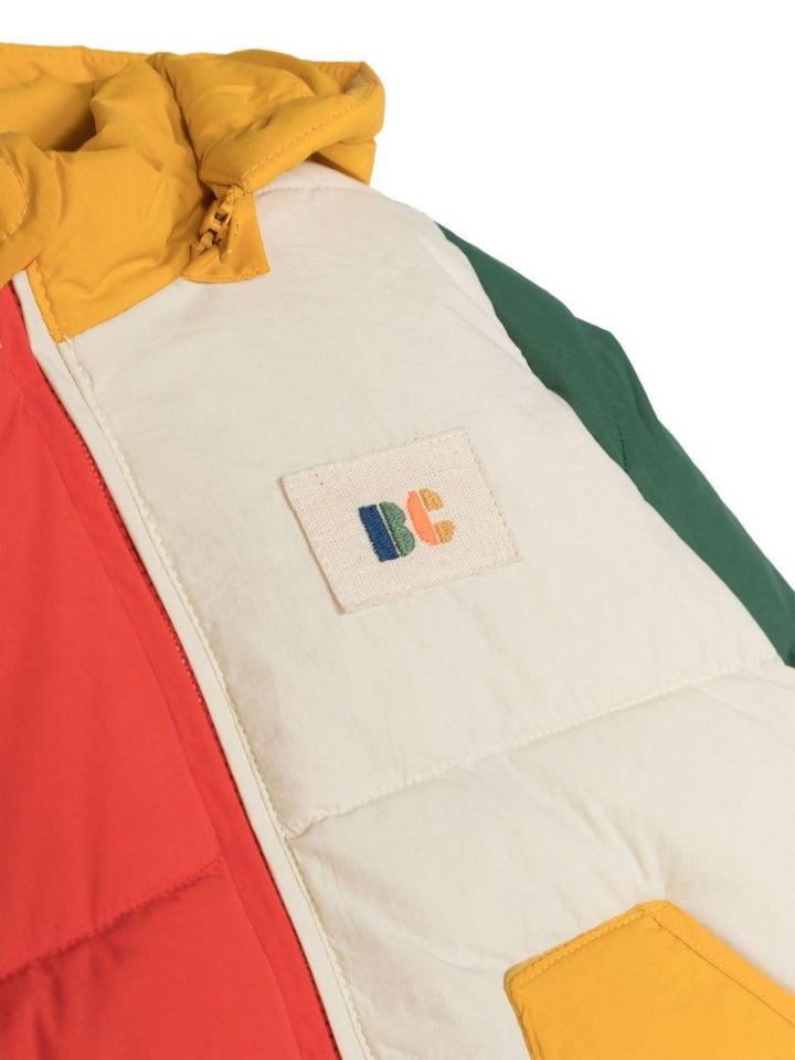 Piumino multicolor neonato con logo