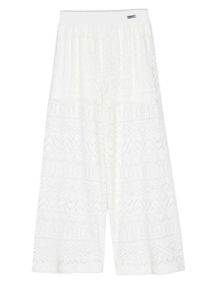 Pantaloni bianchi bambina