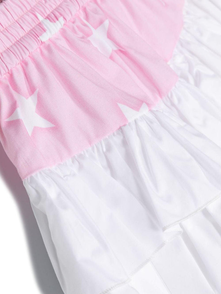Gonna bianco/rosa bambina
