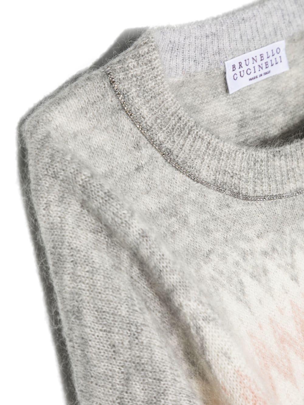 Maglione bianco bambina