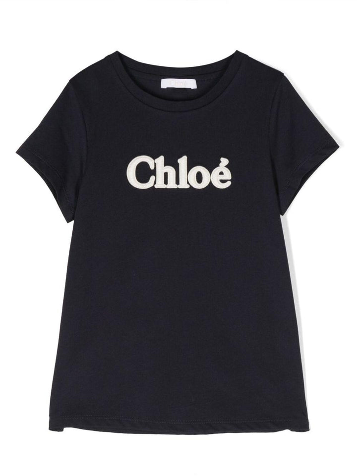 T-shirt blu bambina