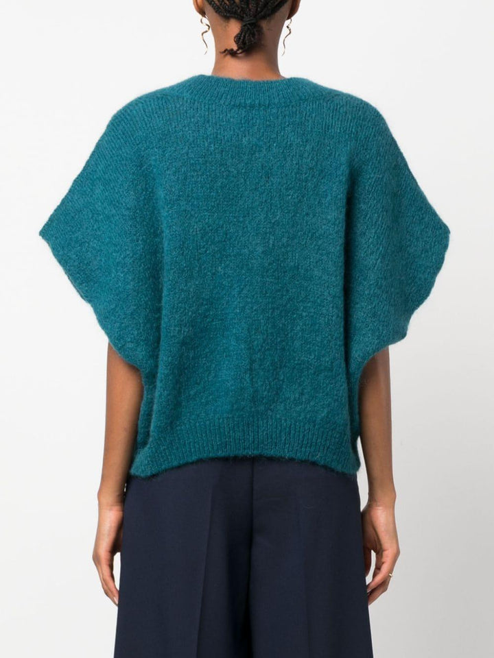 Gilet verde foglia di tè donna