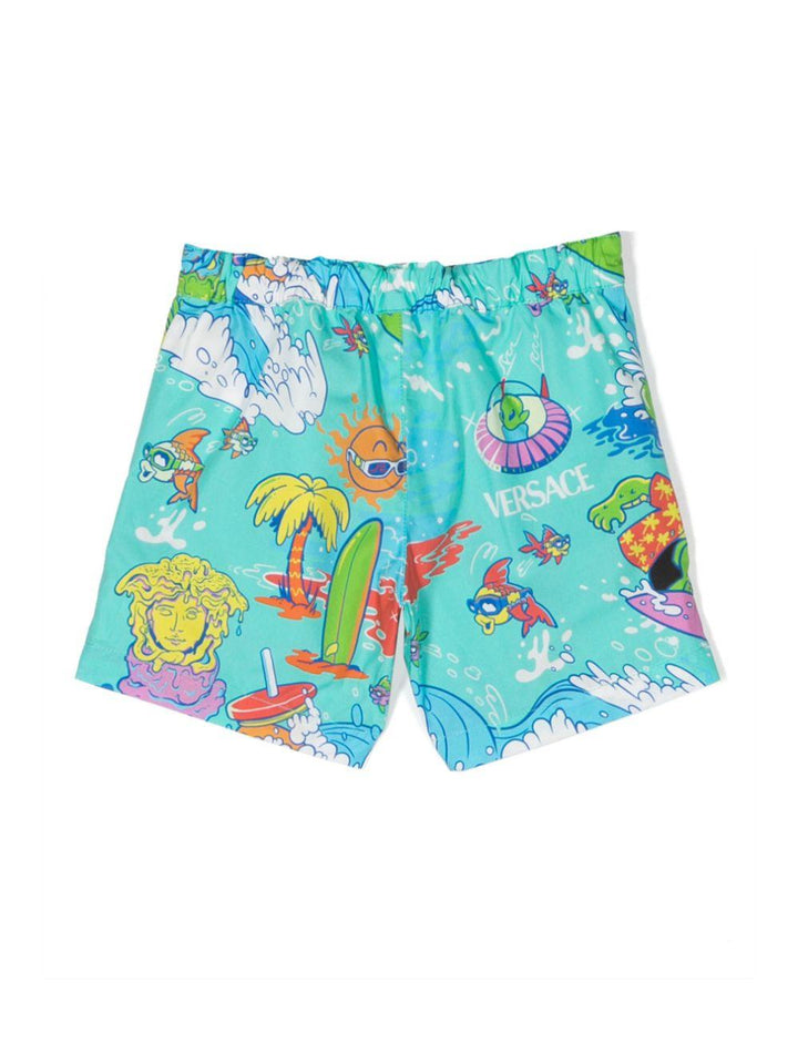 Shorts multicolor unisex 10091181A05557 5G430 VERSACE 