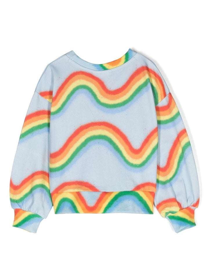 Felpa bambino azzurro/multicolore