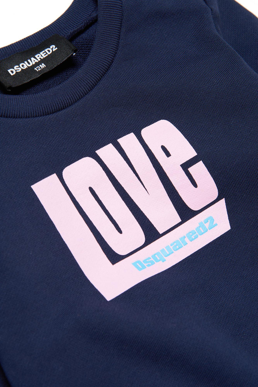 Felpa blu neonata,stampa frontale