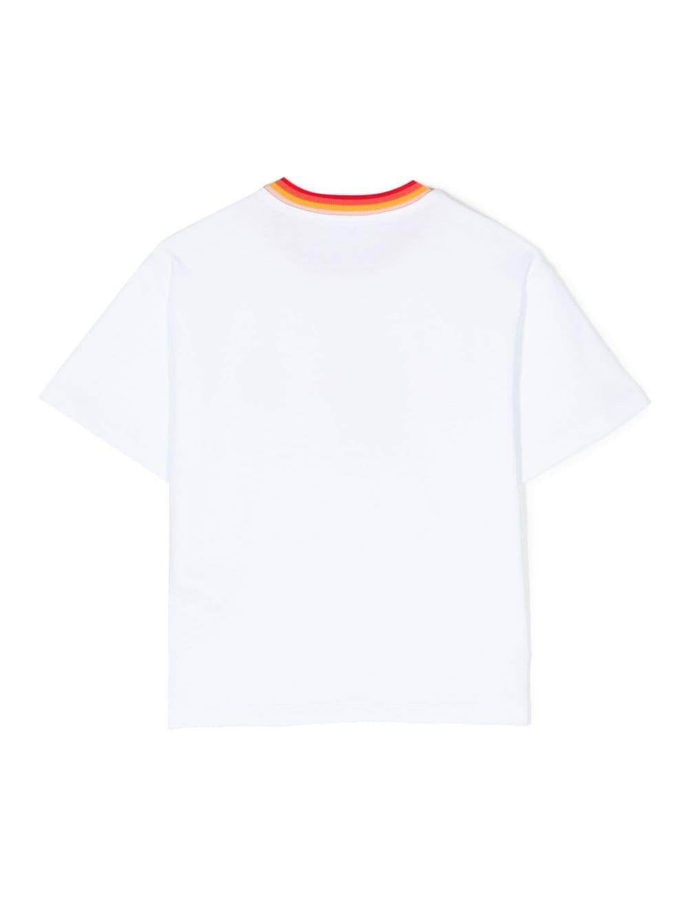 T-shirt bianca bambina K15630 10P KENZO KIDS 