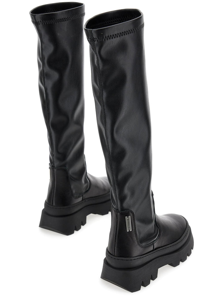 Stivali neri bambina 87B0202722 0050 Monnalisa kids 