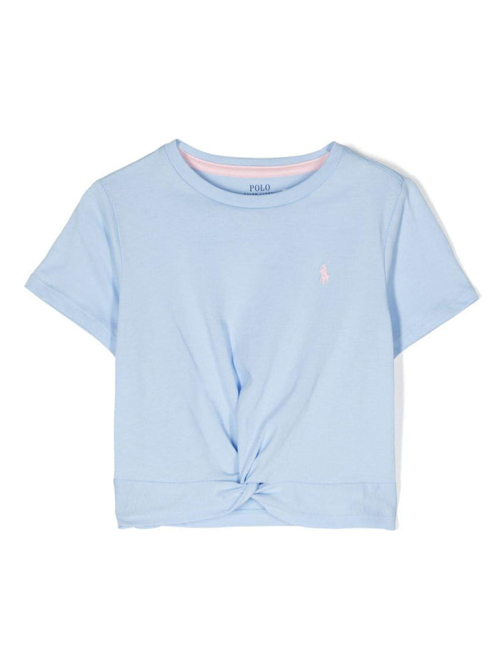 T-shirt azzurra bambina