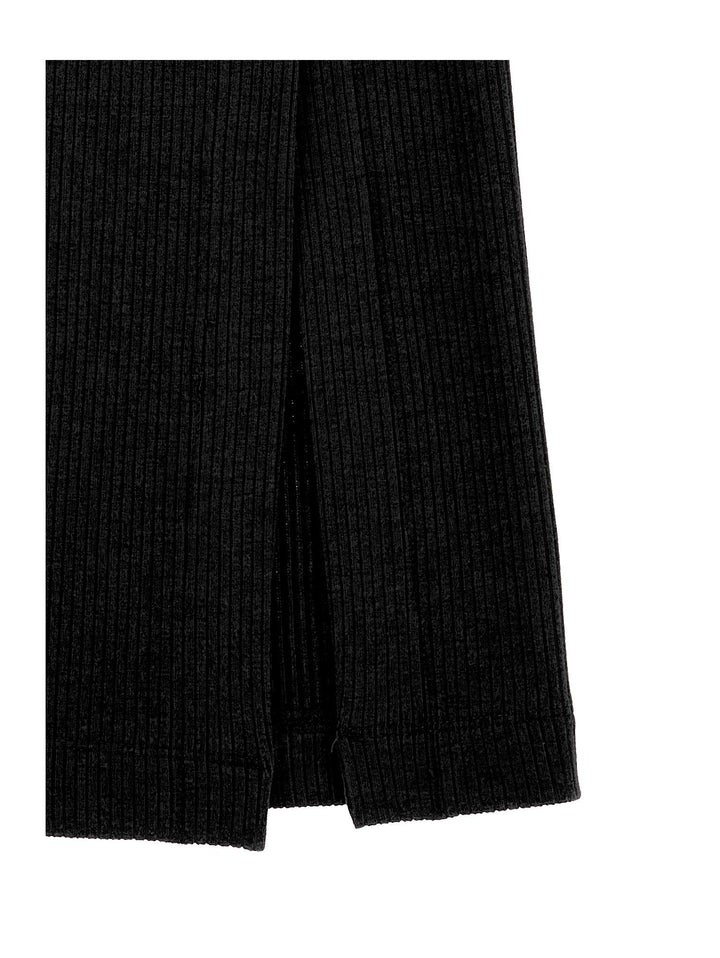 Gonna nera lunga bambina con logo 41B7022213 0050 Monnalisa kids 