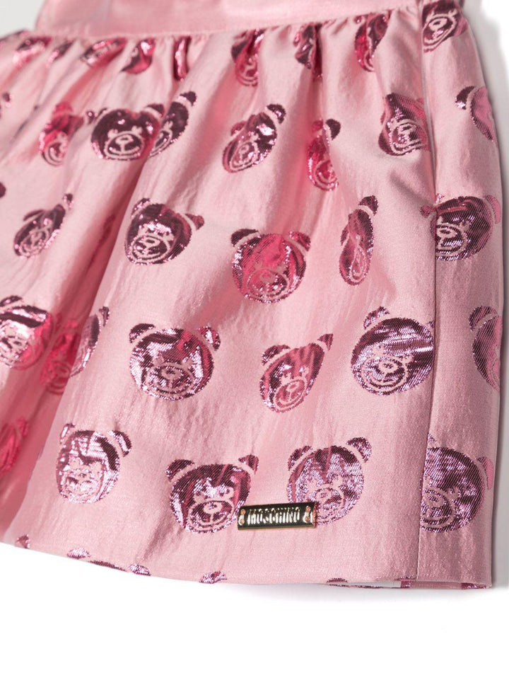 Gonna rosa bubblegum neonata con stampa