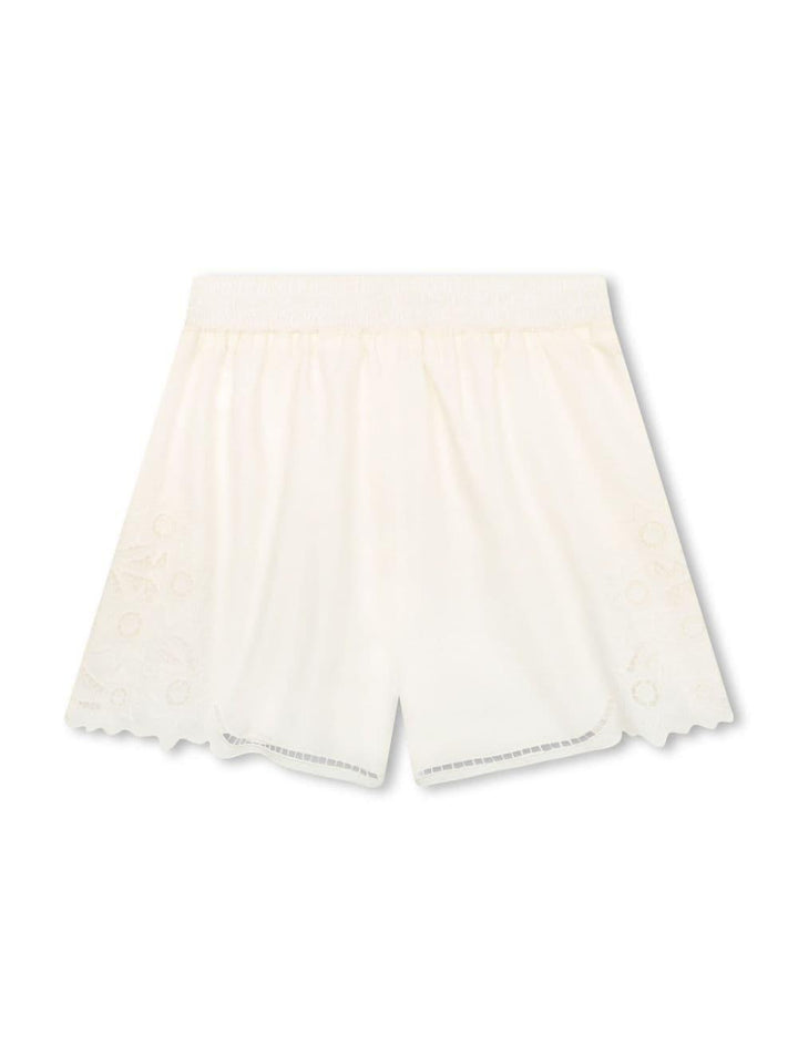 Shorts bianchi bambina
