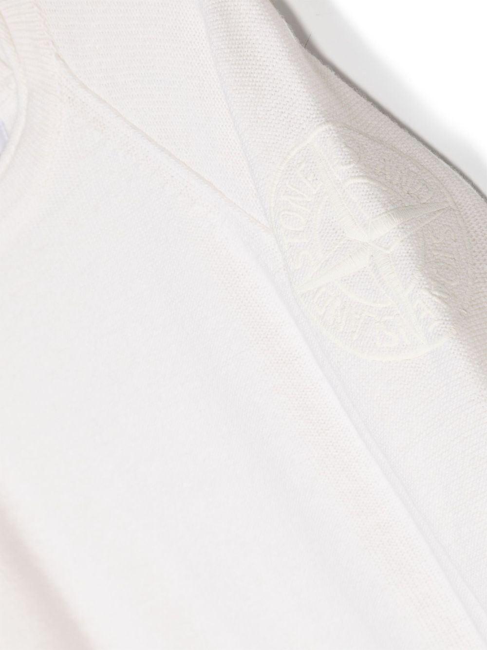 Maglione bianco bambino 7916507Z1 V0093 STONE ISLAND JUNIOR 