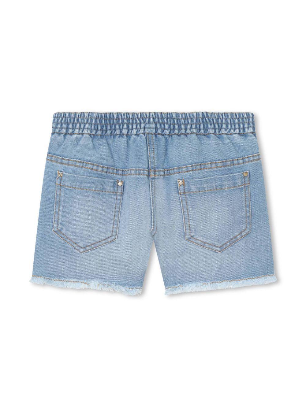 Shorts bambina blu chiaro